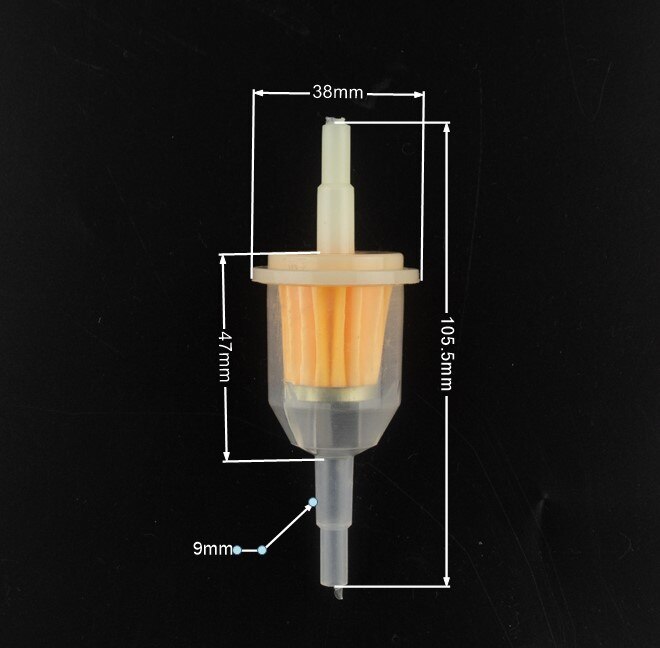 Filtre à gaz universel en ligne pour moto, filtre à carburant pour petit moteur de tondeuse à gazon, aimant Jane, 6mm, 7mm, 8mm, 1/4 ", 1PC: Argent