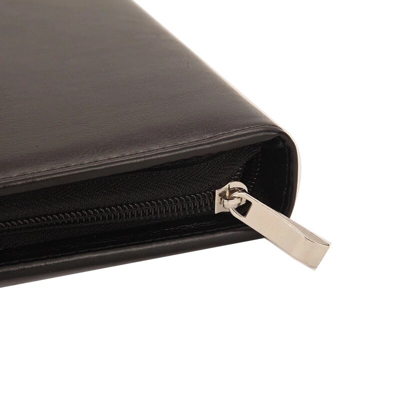 Document Organizer Folder A4 File 4 Rings Binder Business Office Zipper Portable Bag with Calculator Fathers Day Stationery