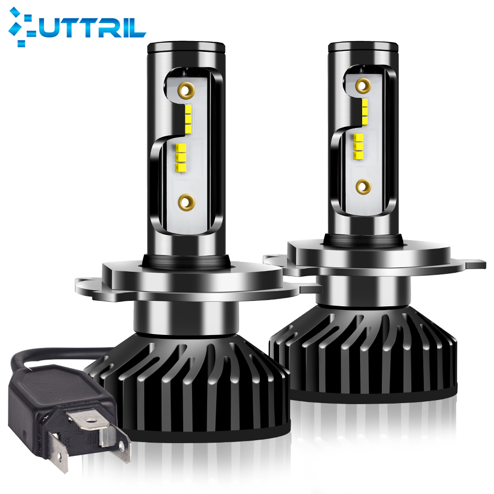 Uttril Canbus H4 LED H7 LED H1 H3 H8 H9 H11 9005 HB3 9006 HB4 880 881 H27 LED Car Headlight 100W 12000LM ZES 6000K No Error 12V