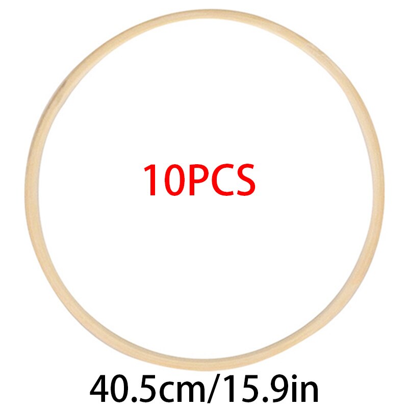 Cadre rond en bois de bambou, 8-40cm, cercle de broderie, outils pour bricolage, artisanat, couture, accessoires de décoration: 40.5cm