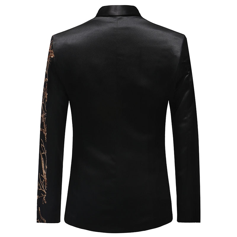 Yunclos eu storlek herr kavaj paljett enkelknäppt kostymjacka herr fest hip hop kappa drama kostym kostym blazer plus 6xl
