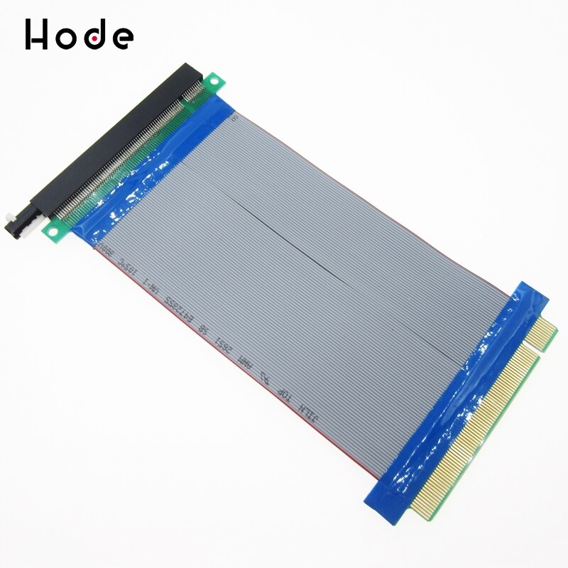 PC PCIE 1X 4X 8X 16X Pro Riser Card Ribbon DURABLE Extender Extension Cable: PCI-E 16X to 16X