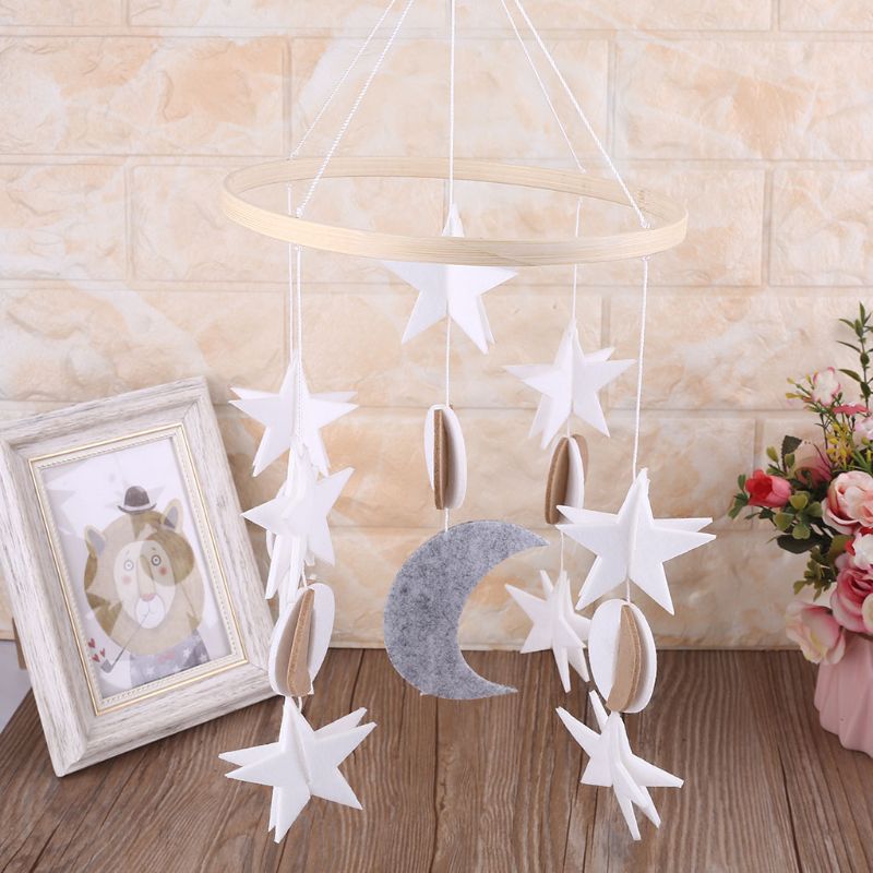 Baby Crib Felt Pendant Musical Mobile Rattle Infant Cot Wind Chime Bed Bell Toys