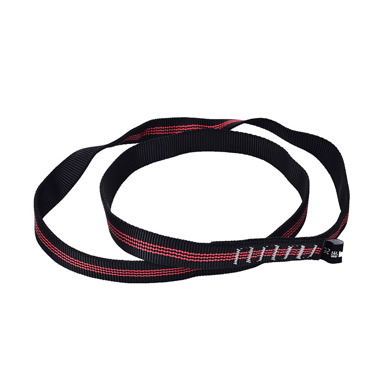 Rock Climbing Sling Rope Protector 25KN 60cm Nylon Bearing Strap Reinforce Rope Belt Arborist Mountaineering Equipment