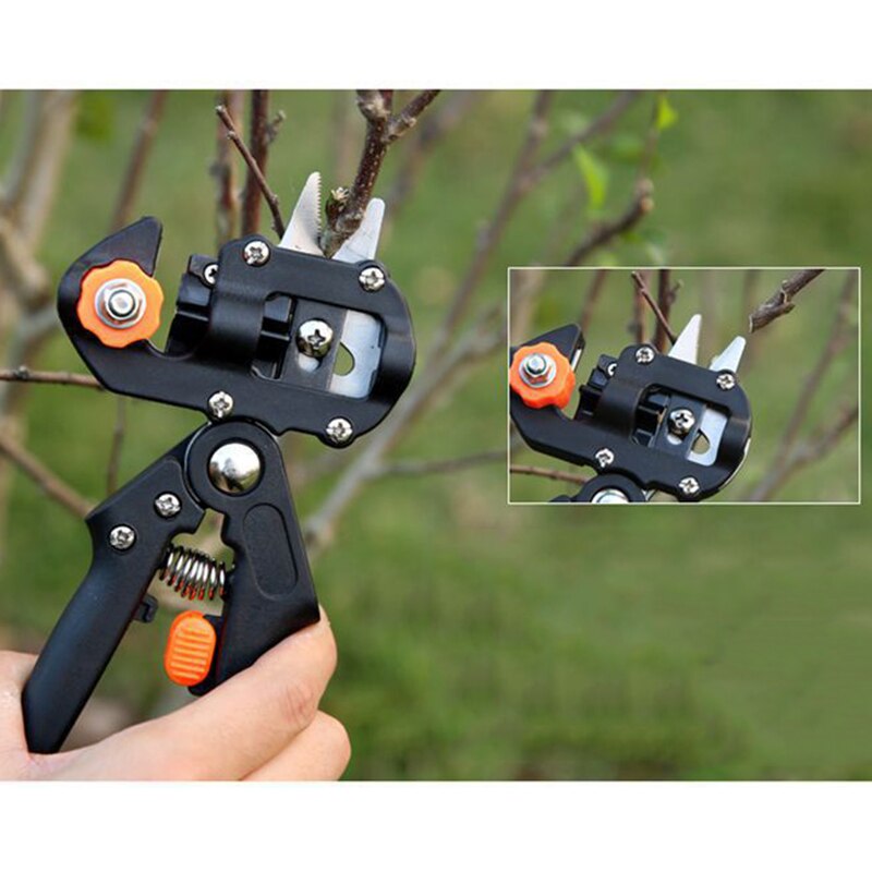 Grafting Machine With 2 Blades Tree Grafting Tools Secateurs Scissors Vaccination Knife Cutting Pruner Garden Supplies