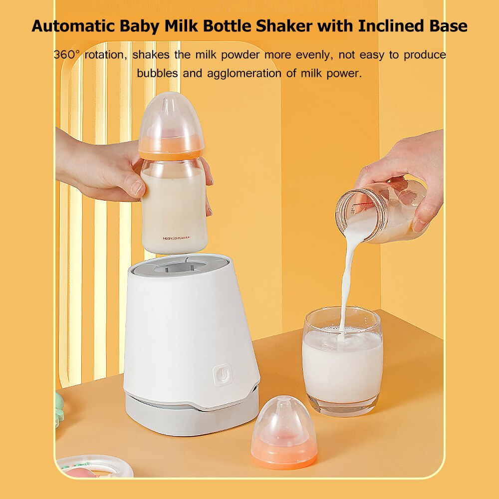Portable Automatic Baby Milk Bottle Shaker Electric Feeding Bottle Shake Machine (1min/ 2min/ 6min) Built-in Battery