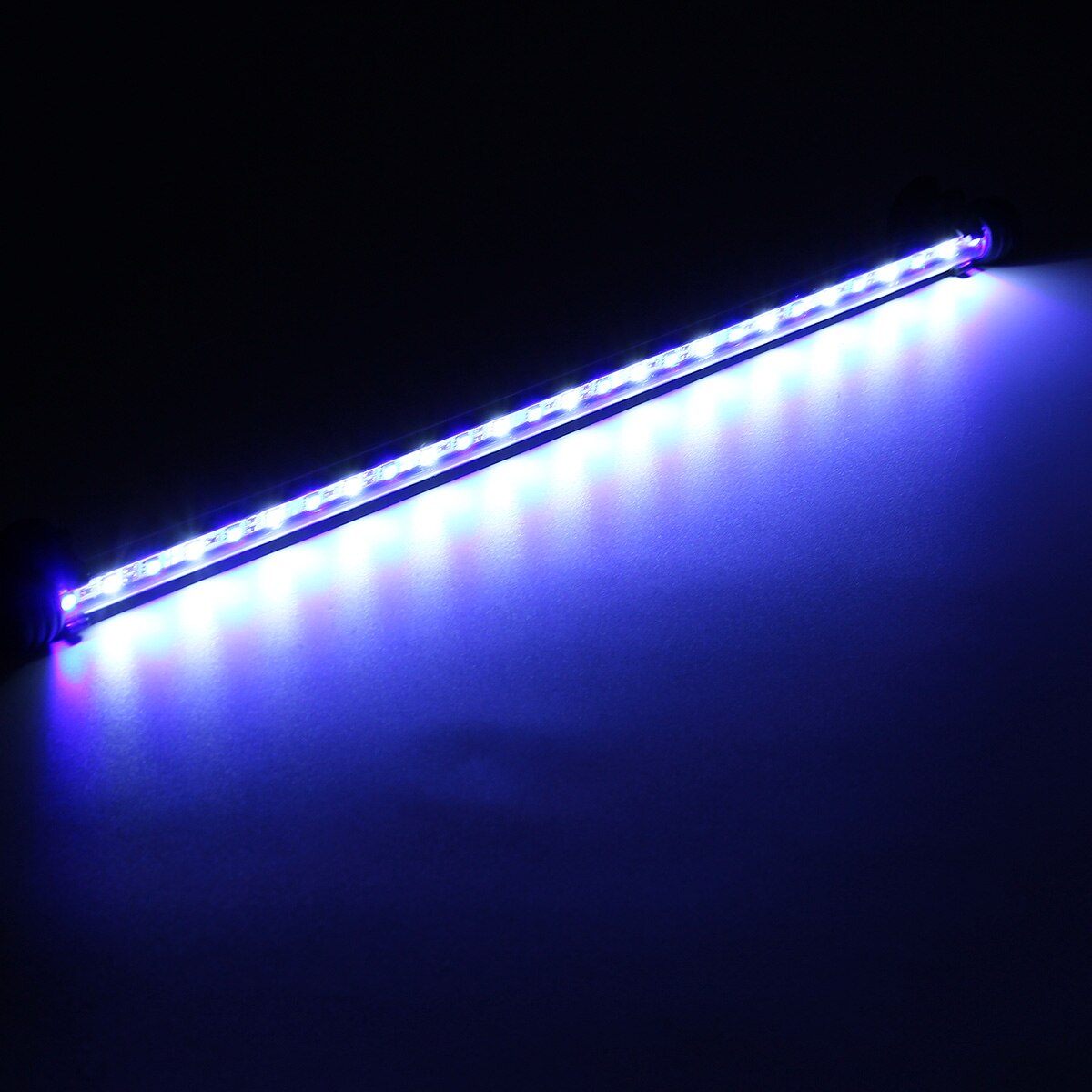 Luz LED impermeable para acuario, 48cm y 5W, lámpara subacuática para acuario, iluminación para plantas, enchufe para Reino Unido y Australia