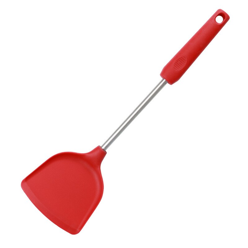 alimentaire gui jiao chan ustensiles de cuisine spatule cuisine plat chinois pelle résistant aux hautes températures une pièce antiadhésive cuisson: red