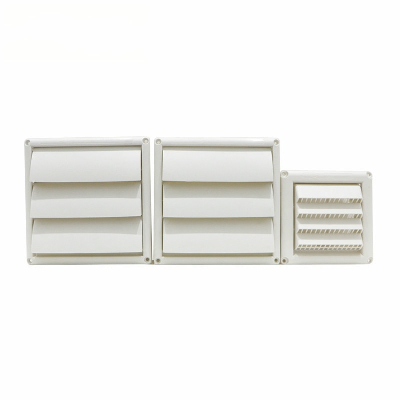 White Plastic Louvre Air Vent Grille For Air conditioner fresh air ventilation system etc Fixed sheet exhaust grille