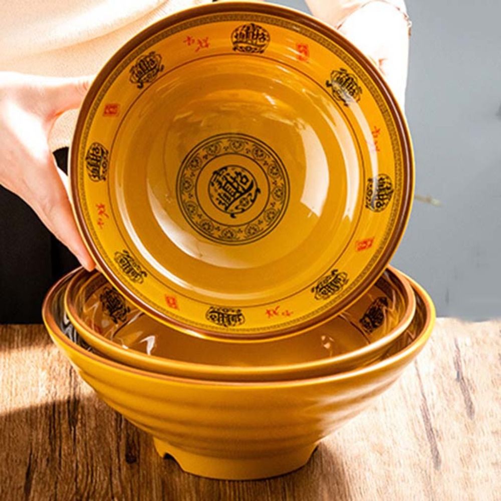 Commerciële imitatie keramische melamine Ramen kom grote capaciteit anti-val noedelkom Japanse soepkom restaurants
