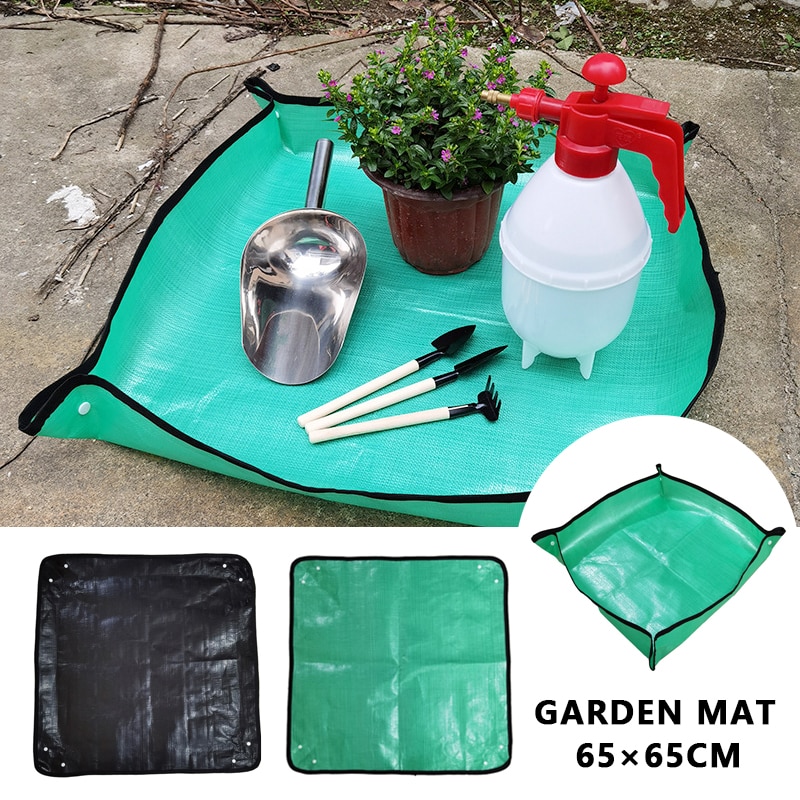 Estera de plantación de PE, estera de jardinería verde, planta, balcón, súper ligera, reutilizable, impermeable, estera de flores de jardín, 25,6 pulgadas