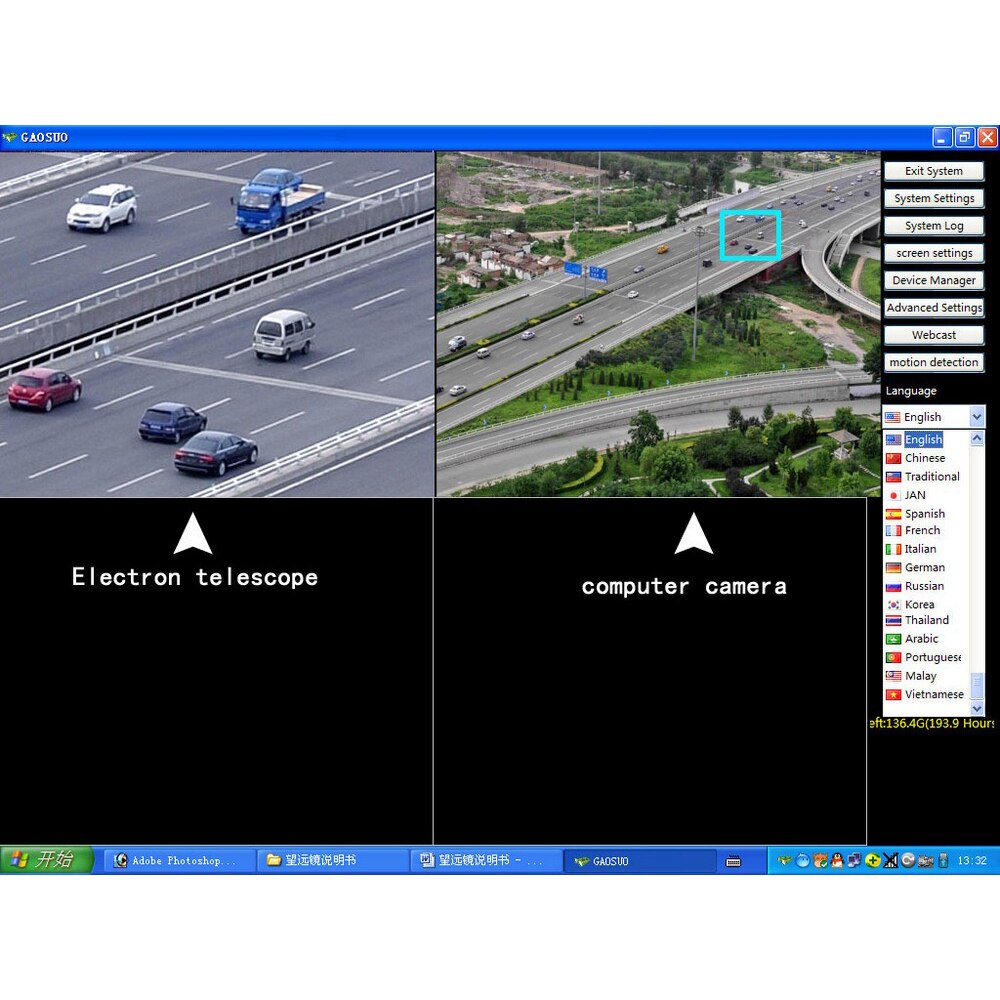 W110 smarta digitala usb-teleskop monokulärt justerbar skalbar kamerazoom 70x hd 2.0mp monitor för fotografering av videoinspelning