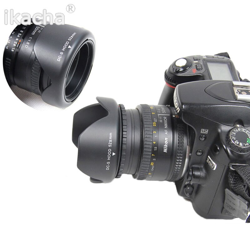 55MM Reversible Petal Flower Lens Hood For Nikon D7000 D5200 D5100 D3200 D3100
