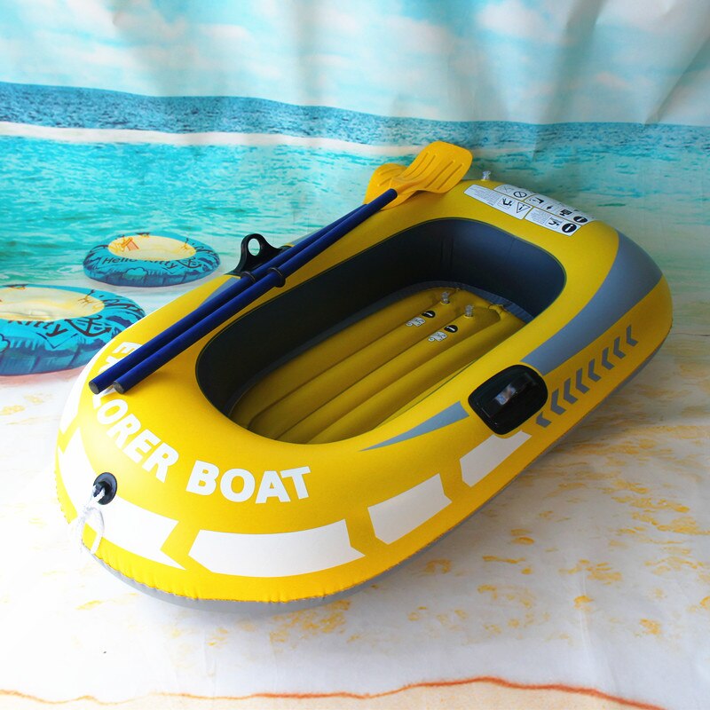 Inflatable Kayak Canoe 55kg Rowing Air Boat Double Valve Drifting Diving Inflatable Boat Fishing Boat