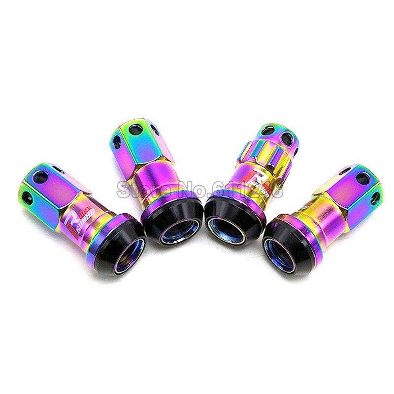 M88 Kleurrijke Racing Composiet Wielmoeren Legering Staal M12x1.5/1.25 Racing Wielmoeren Anti-Diefstal Wiel Schroeven Moer formuls Lock Set