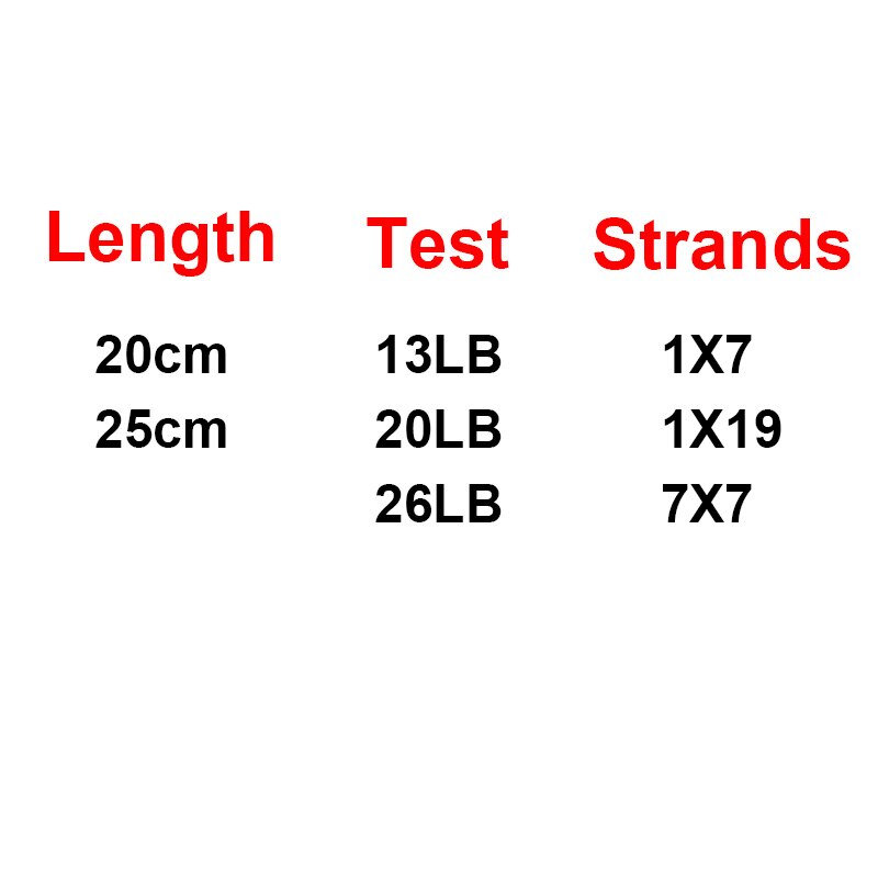 50 stk grøn nylonbelagt rustfrit stål fiskesnøre wire ledere 20cm 25cm spor fiske stål wire test 13lb 20lb 26lb