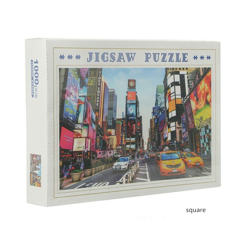 Landscape Jigsaw Puzzle with Picture Puzzle 1000 Pcs Mini Paper Assembly Puzzle Toys for Adults Children Educational Games Toys: square