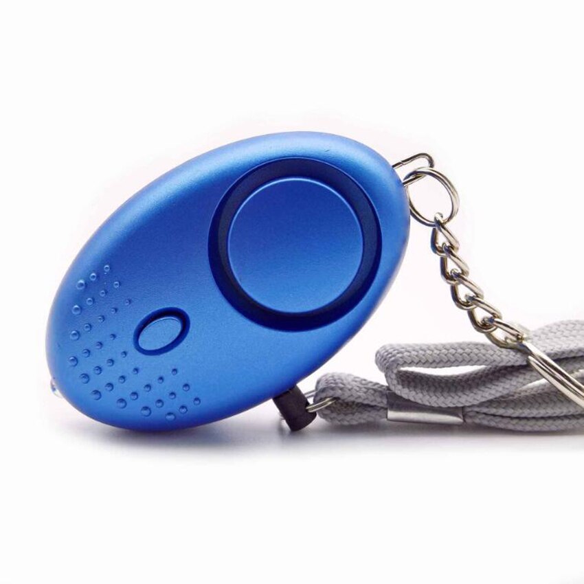 Personal Alarm, 10 Colors Personal Alarm Keychain with LED Light, 130 db Emergency Security Alarm for Elderly Women Kids: Blue