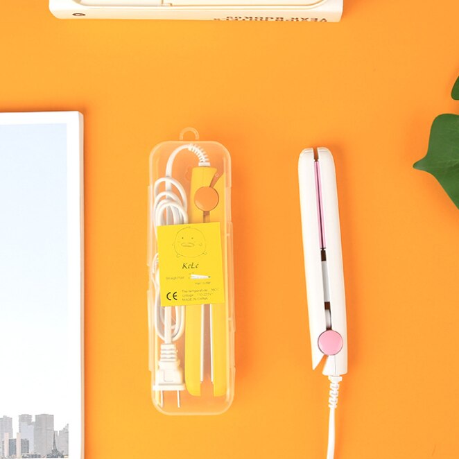 2-in-1 Mini Electric Splint Flat Iron Ceramic Hair Curler &amp; Straightener Hair Perming Hair Styling Crimper Hairdressing Product