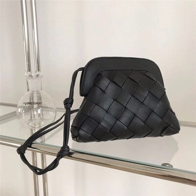 Vrouwen Handtassen Clip Tas Dames Avond Clutch Casual Vrouwelijke Schouder Crossbody Pakket Ins Messenger Bags: black