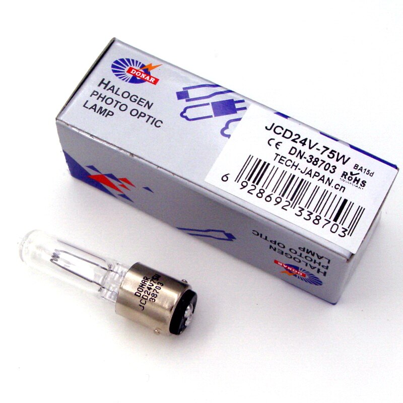 DN-38703 JCD 24V 75W sm-1000916 JCD24V-75W BA15d double contact bayonet replacement halogen light bulb Castle MDT dental lamp