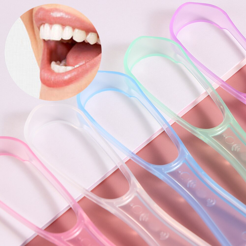 Unisex Silicone Tongue Scraper Double Sided Tongue Cleaning Oral Hygiene tool Bad Breath Health Care Tool Food Grade Material