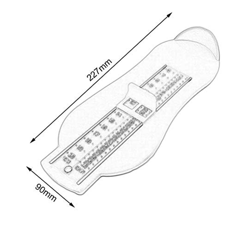 Voet Maatregel Gauge 3 Kleuren Baby Kid Voet Heerser Schoenen Maat Meten Heerser Schoenen Lengte Groeiende Voet Fitting Ruler Tool maatregelen