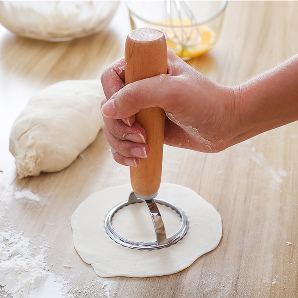 Nyttig rund ravioli stempel pasta skærer lav ravioli derhjemme wienerbrød ravioli maker formpresse ravioli form 6.5cm køkkenværktøj