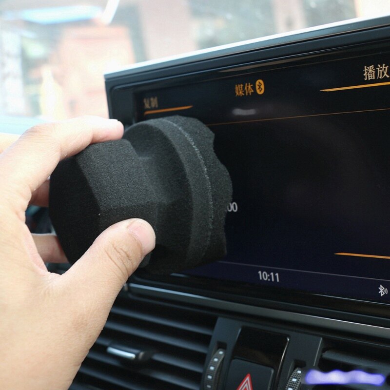 Auto Wax Polijsten Spons Zeshoekige Grip Applicator Hand Band Wax Spons Hoge Dichtheid Spons Auto Wasstraat Tire C