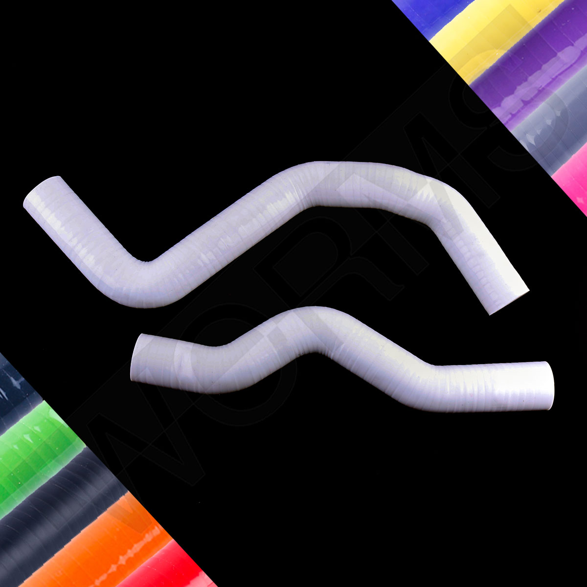 Silicone Radiator Slang Kit Voor Mitsubishi Lancer Evo 6 4G63T CP9A 1999-2001 2000: White