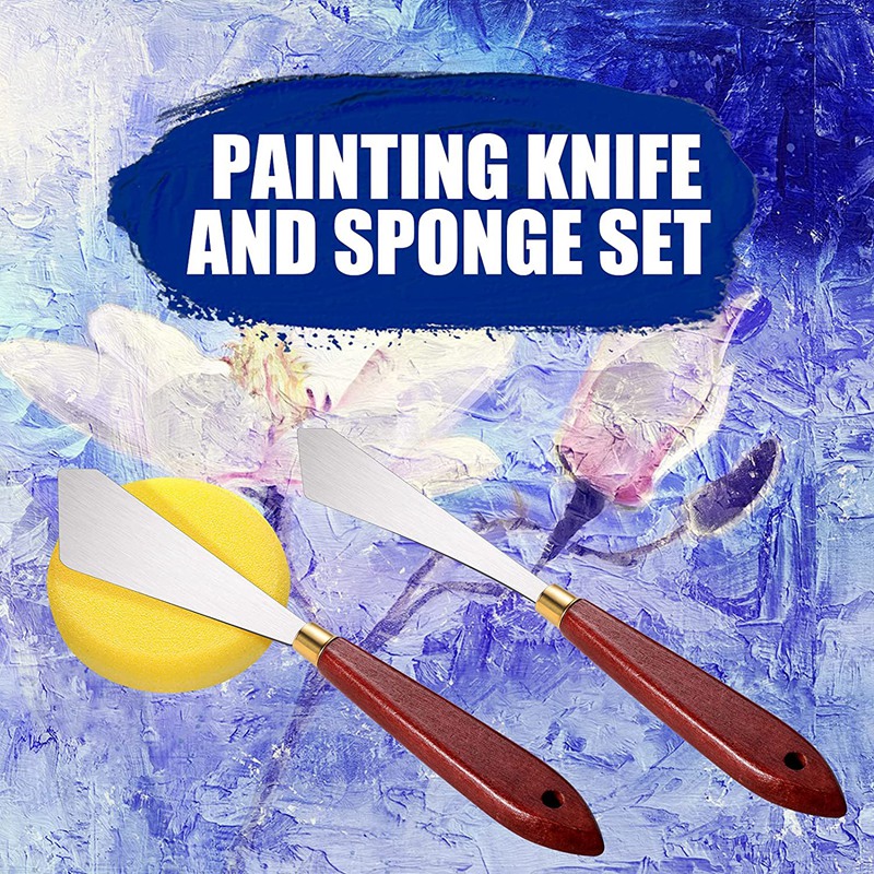 5Pcs Painting Knife Set Palette Knives Artist Palette Knife Oil Paint Knife Oil Painting Art Tool For Painting Supplies