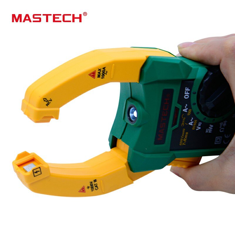 MASTECH MS2015A Auto Range Digital ACCurrent Clamp Meter AC 1000A true RMS Multimeter Frequency Capacitance NCV voltage detectio