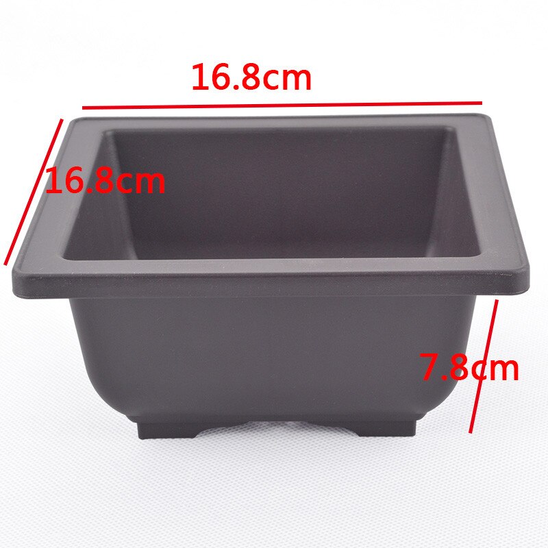 Pot de fleurs en plastique pour Imitation, balcon carré, bol à bonsaï pour pépinière et jardinière rectangulaires, Pots de fleurs à fond du plateau: MM