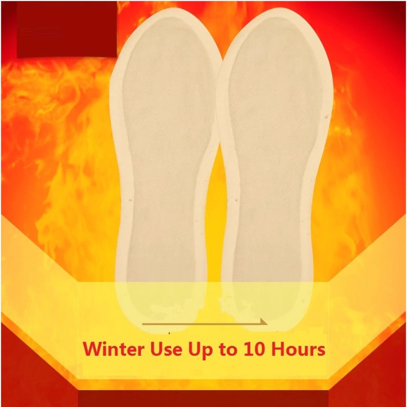 1 stk vinter selvopvarmede indlægssåler kashmir termiske indlægssåler varm fodvarmer pad kvinde mand sko boot pad sportssko mat