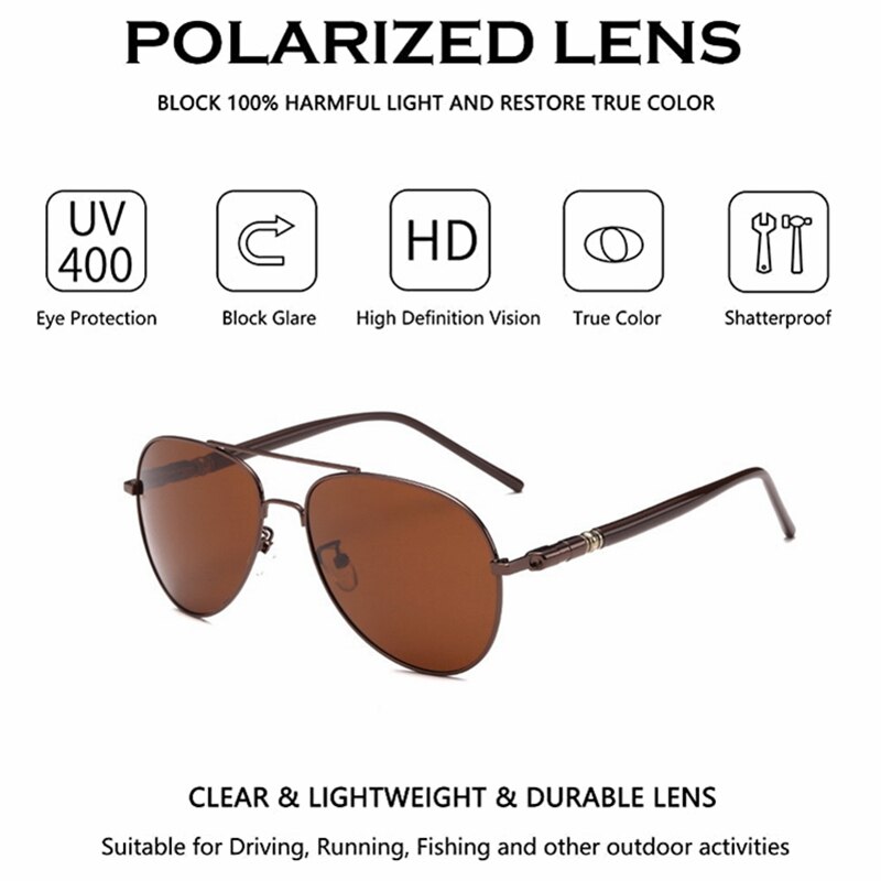 Classic Sunglasses for Car Motorcycle Truck Driver UV400 Sun Shades Glasses Eyeglasses Accessories with Pouch Cloth Screwdriver