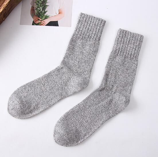 10 par/parti herre uldsokker casual calcetines hombre tykke lange sokker vinter varme sokker han: Grå