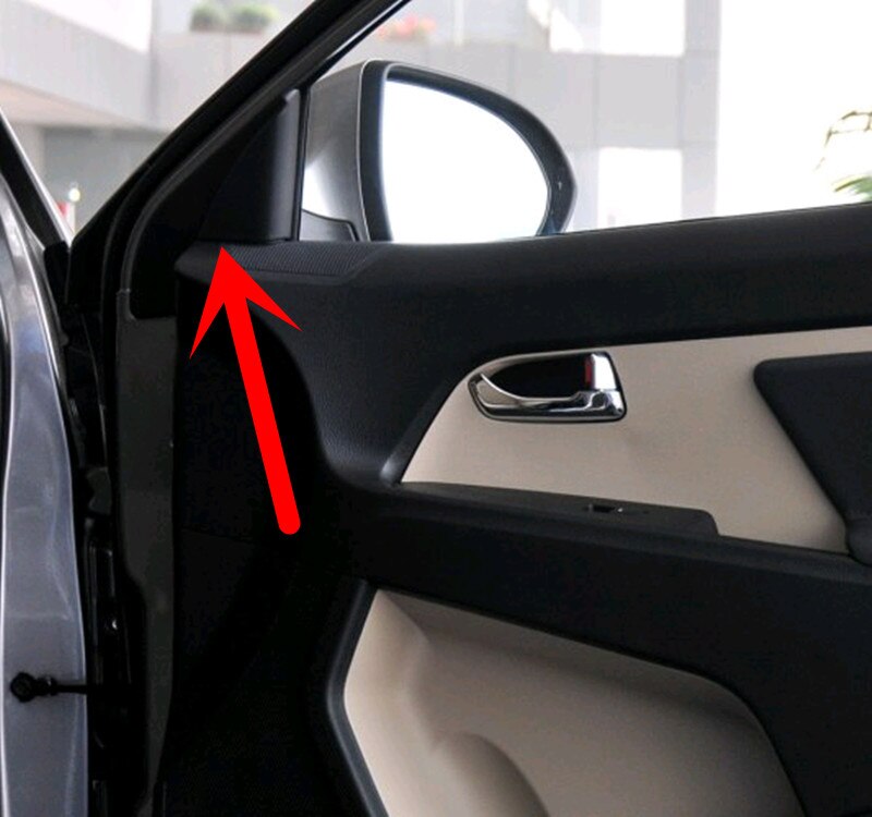 Panneau de garniture de rétroviseur pour Kia Sportage 11-14, intérieur triangle: Gris foncé