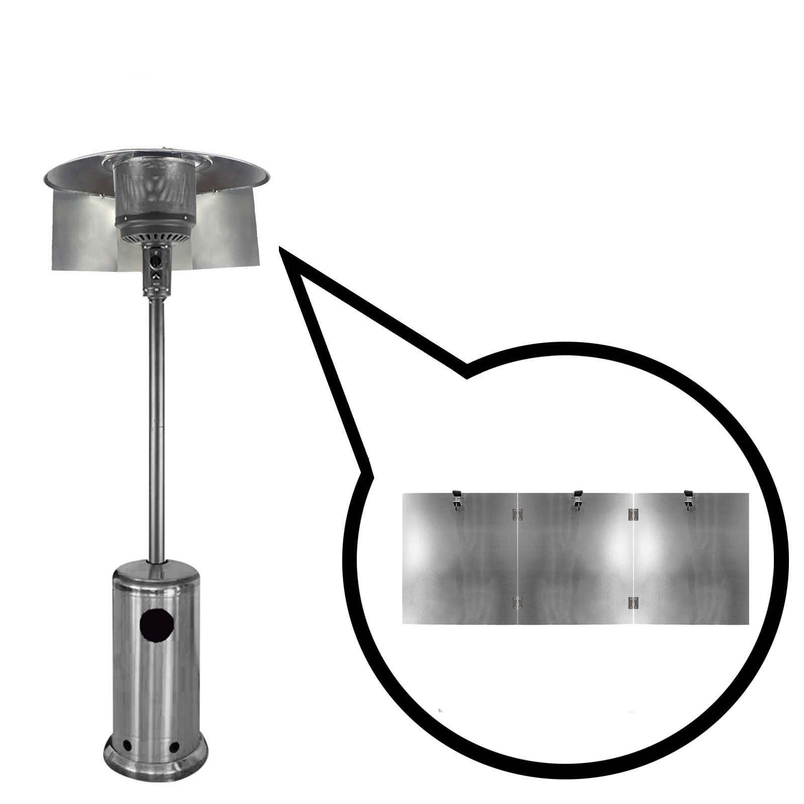 Patio Gas Heater Baffle Heat Focusing Reflector for Round Natural Gas and Propane Patio Heaters Outdoor Heater Accessories: B