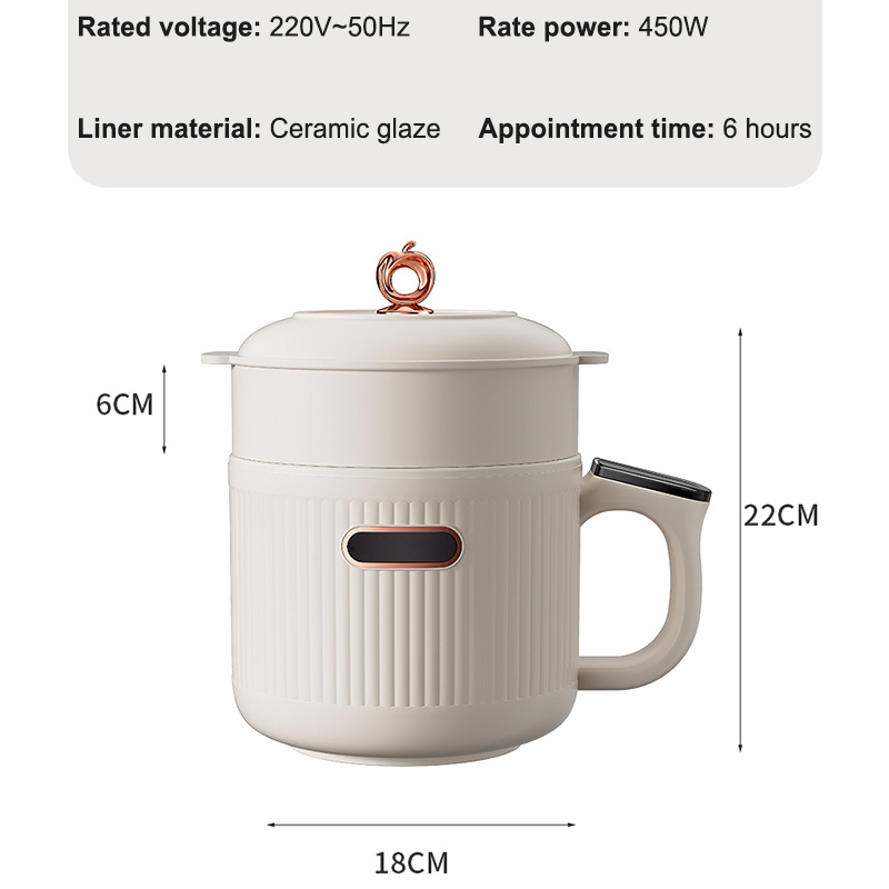 Reiskocher mit niedrigem Zuckergehalt, elektrische Nudeln, Pfanne, Tasse, Eier, Omelette, Bratpfanne, Brei, Suppe, Eintopf, Kochen, Pot, Wärmer, Dampfgarer