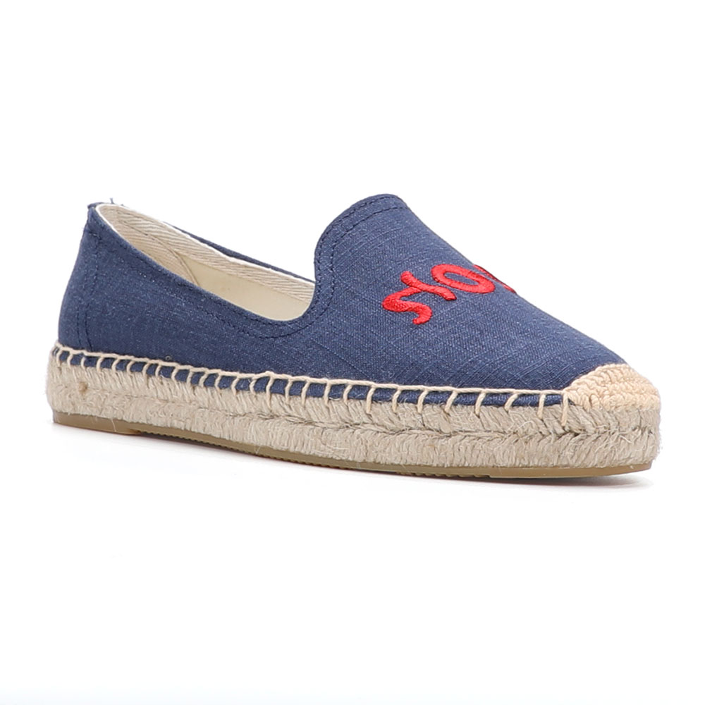 Zapatos informales de cáñamo para Mujer, alpargatas femeninas de plataforma plana, sin cordones, para primavera y otoño,