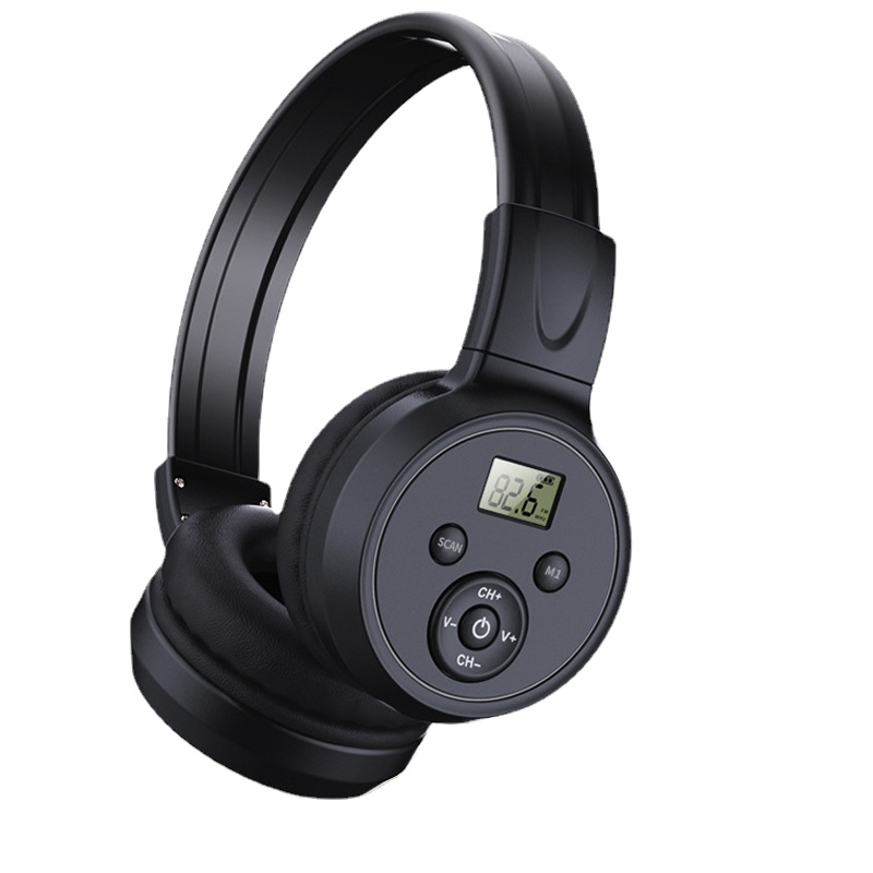 Fm-Radio-kopfhörer mit wiederaufladbarem akku und geräuschunterdrückung: Ursprünglich Titel