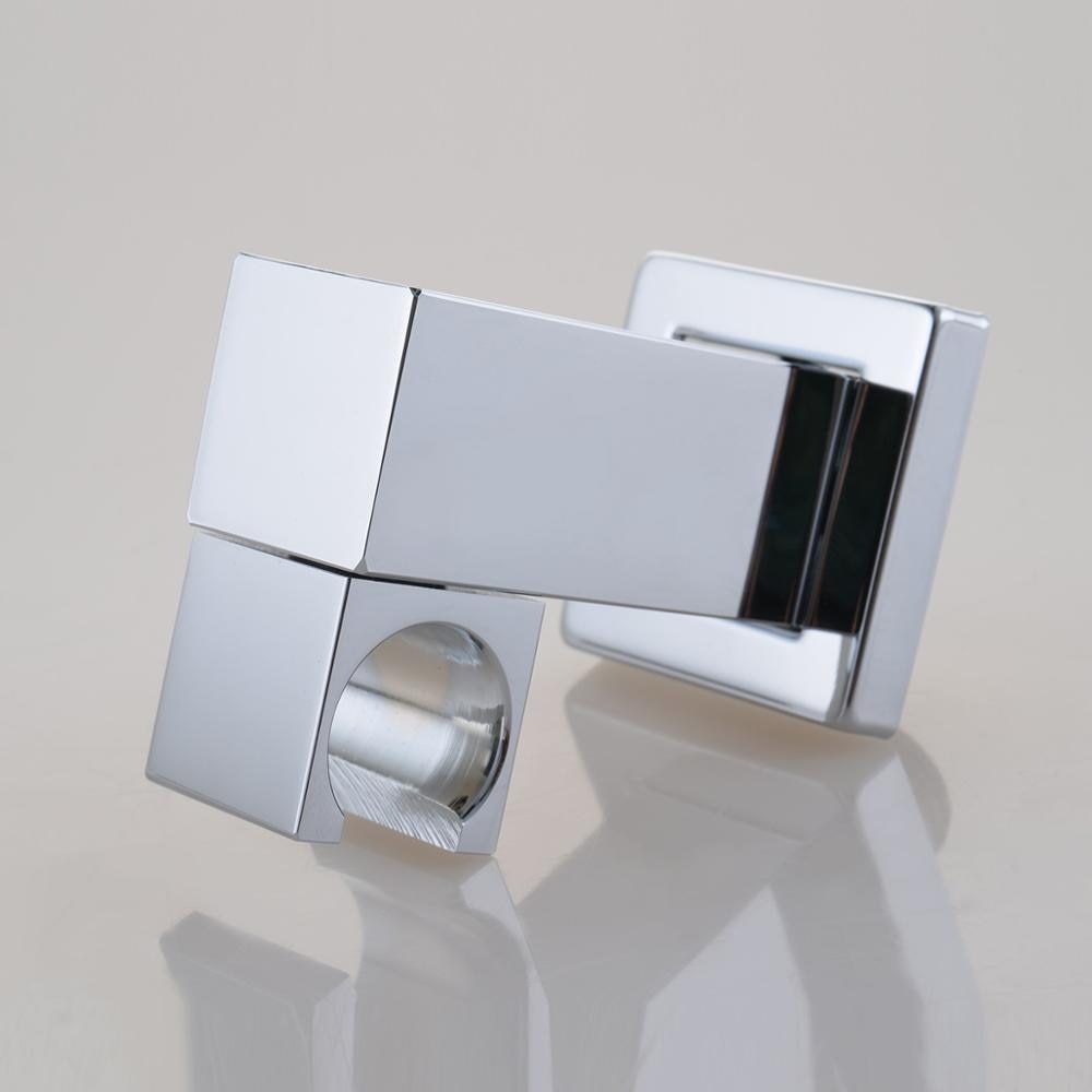 Hand Shower Hook Chromed Polish Shower Seat Solid Brass G1/2" With Shower Hose Connector Shower Mounting Brackets