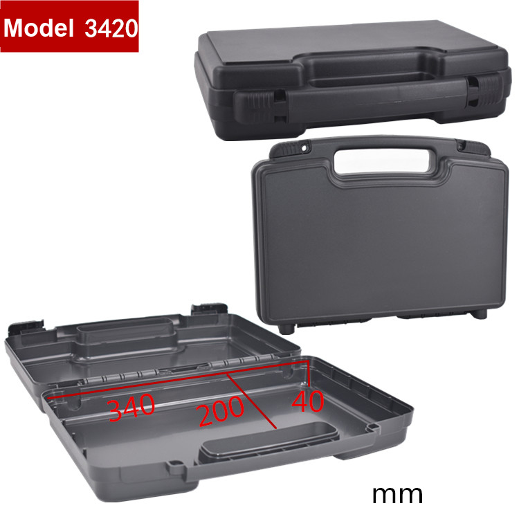 Plastkasse stor værktøjskasse sikkerhedsboks udendørs køretøjssæt værktøjskasse udstyr skumkasse: Model 3420 med skum