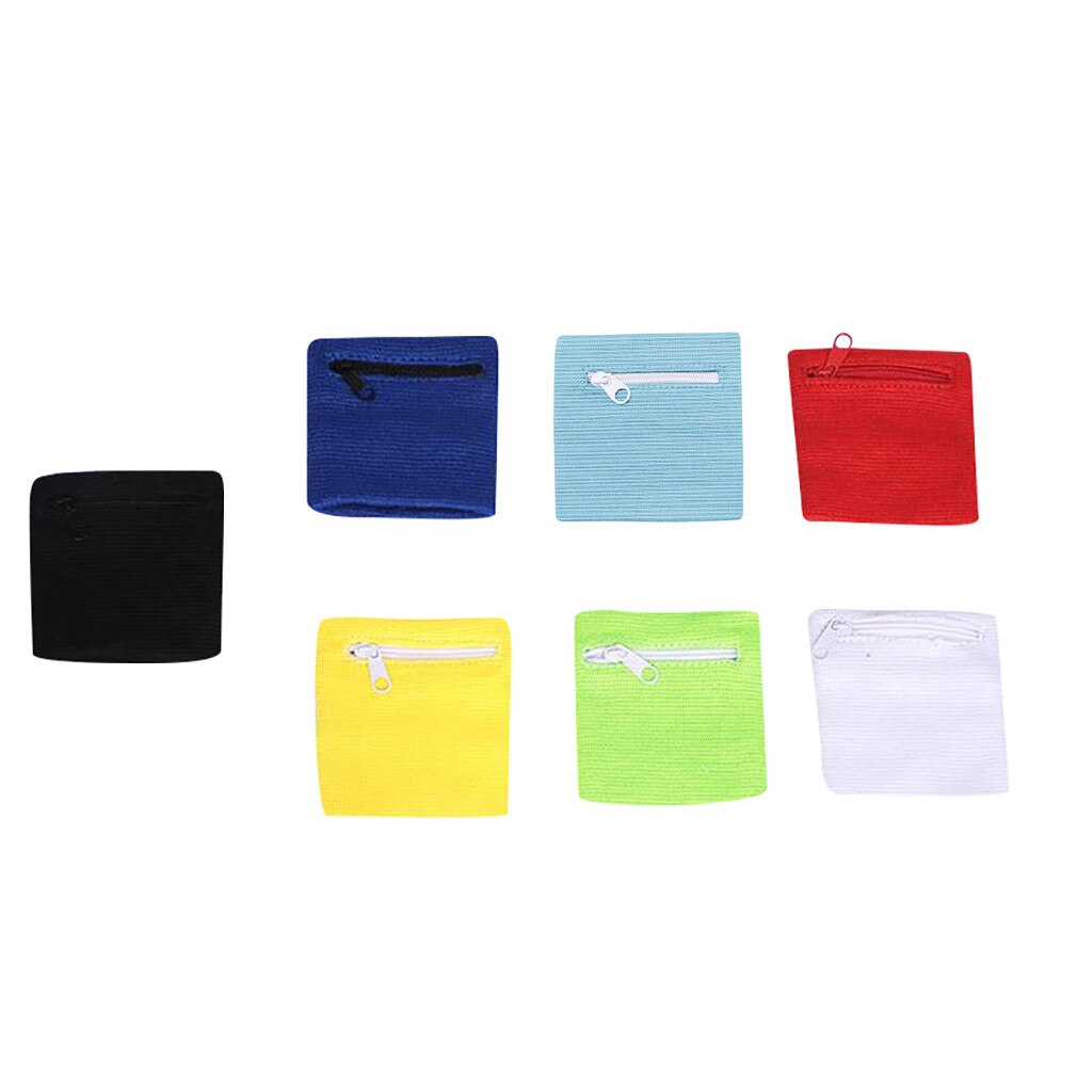Cartera de muñeca con bolsillo y cremallera para correr, billetera de Fitness para bicicleta, almacenamiento seguro, reposamuñecas, 1/2/5 piezas,