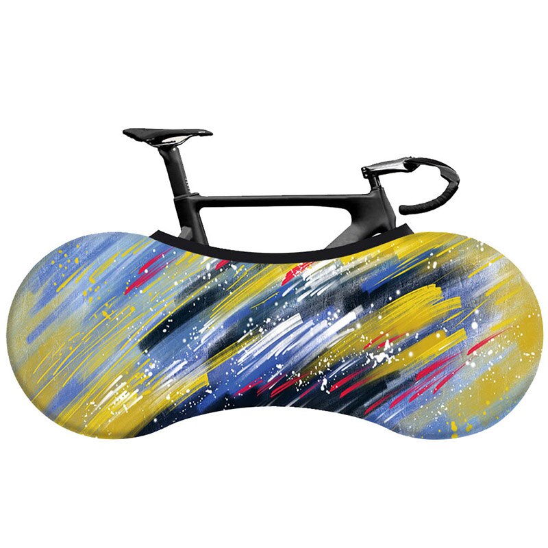 Hssee cykelbetræk elastisk mælkesilke farverig racercykel indendørs støvbetræk 26 “ -28 ” cykeltilbehør: 15
