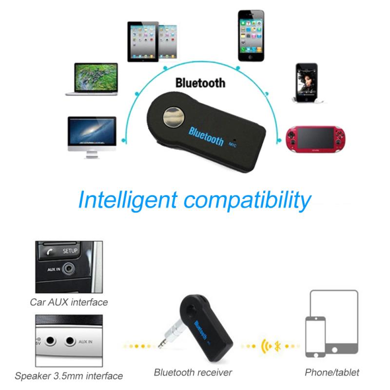Wireless Bluetooth 4.0 Audio Receiver Transmitter 3.5mm AUX Stereo Adapter For PC TV PSP Phone Ipad Video Player