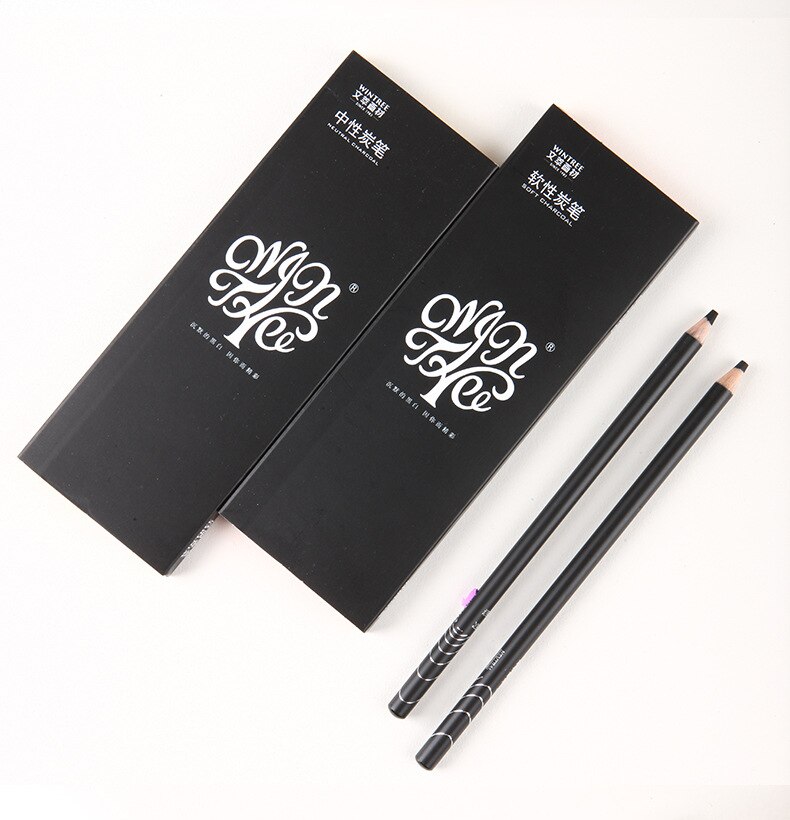 8 Sketch Brushes SOFT / MEDIUM / HARD for Painting And Drawing Graphite Art Supplies