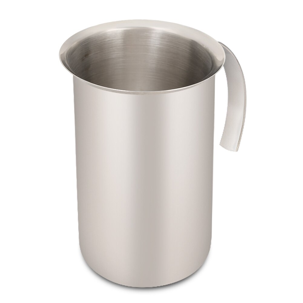 Milchaufschäumer 400ml Edelstahl Verdicken Milchaufschäumer Hand Pumpe Milch Schäumer mit Frühling für Küche Applicance Kochen