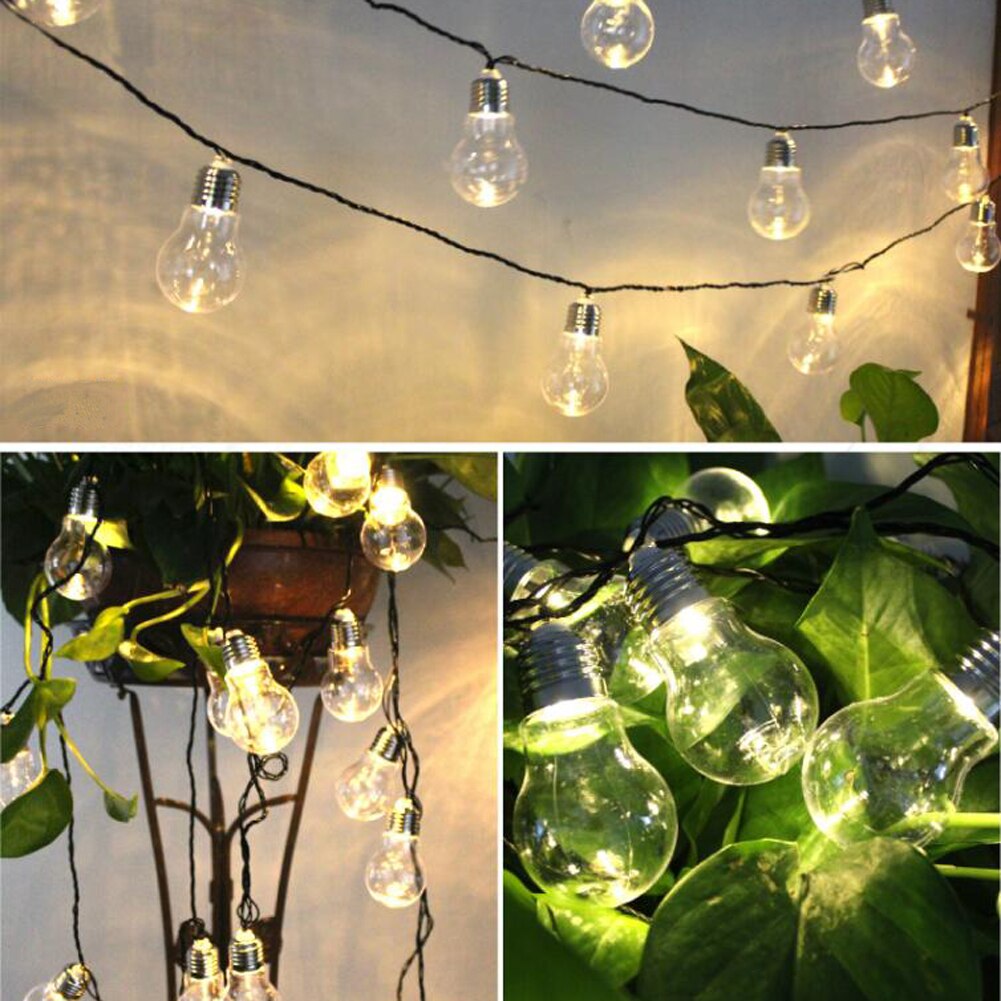 Solar Globe Lamp String Lights, 10 /20LED Solar Led String Lights G50 Globe Lampen Licht Waterdichte Outdoor Solar Tuinverlichting