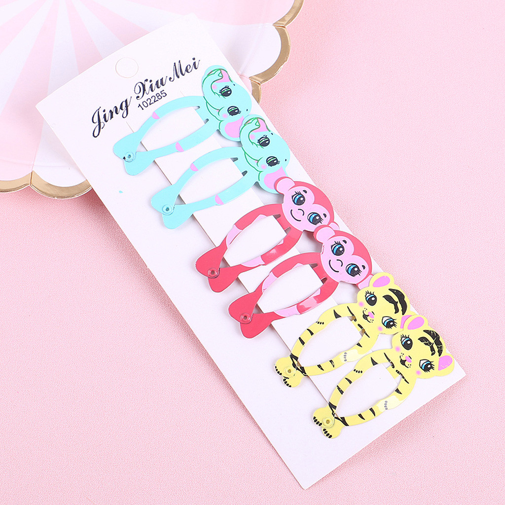 Kids Hair Pins Infant Baby Girls Cartoon Fruit Hairclip Hairpin Barrettes Headwear Set For Girls: G